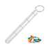 Metal Pill Case Travel Container, Mini Portable Pill Box Organizer Keychain, Waterproof Medicine Holder with Key Chain