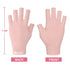 MEKK UV Gloves for Nails, Extra Length UV Light Gloves for Gel Nails, Pink