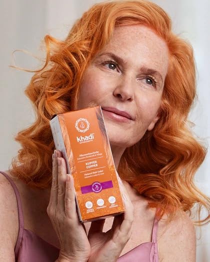 khadi COPPER Natural Hair Color - 100% Herbal & Natural Plant Hair Color Ranges from Copper Gold to Copper Red