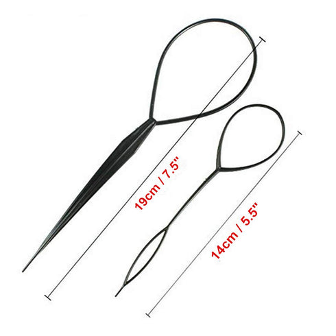 Plastic Magic Hair Braid Ponytail Maker Clip Tool Simple DIY Hair Loop Accessories Kit for Hair Styling
