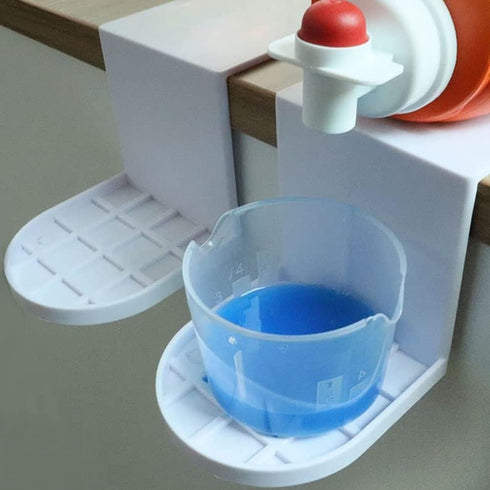 ZHOUJIELUN 2 Pack Laundry Detergent Holder, Detergent Cup Holder,Laundry Detergent Drip Catcher Tidy Tray Dispenser