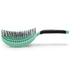 NuWay 4HAIR Double Curved Detangling Brush, U.S. Patented, Hair Dryer Safe, Mint Green