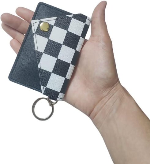 Stylish Black and White Envelope-Shaped Keychain for Birth Control Pills