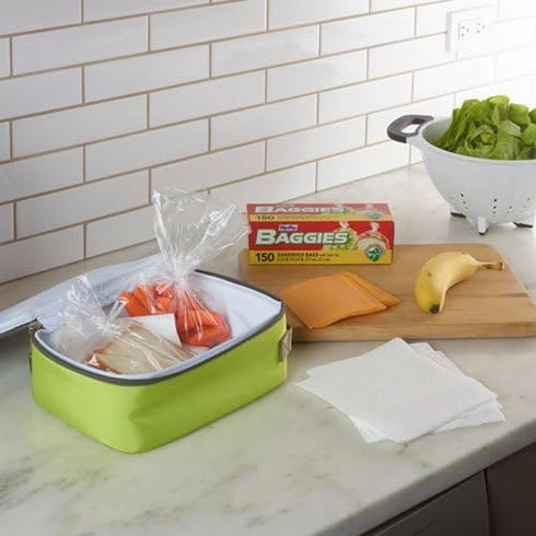Hefty Baggies Food Storage Bags - Sandwich, Twist Tie, 150 Count