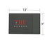 TRU BARBER ORGANIZER MAT, 14”X 9” (Charcoal Grey) - Flexible PVC Station Mat for Salon and Barbershop Tools