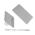 Stainless Steel Cosmetic Mixing Makeup Palette with Spatula, Rings Holder, 3pcs Set for Makeup Art Tool