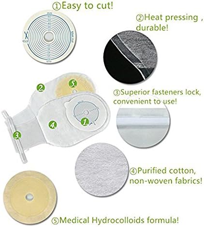 Colostomy Bag Supplies Medical Drainable Pouch, Ileostomy Stoma Bags One Piece System