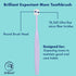 Brilliant Oral Care Expectant Mom Toothbrush, Gentle Extra Soft Bristles, Round Head for Sensitive Teeth, Aqua