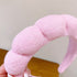 Spa Headband and Wrist Washband Set, 4pcs Soft Makeup Headbands for Face Washing, Shower, Makeup Removal (Pink)