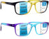 K KENZHOU 2 Pack Multifocus Reading Glasses for Men Women, Blue Light Blocking Readers & Computer Eyeglasses
