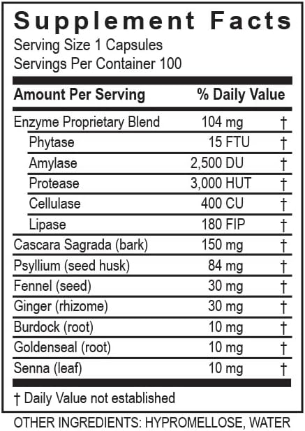 TRANSFORMATION 100 THE GENESIS OF GOOD HEALTH Enzymes ReleaseZyme Blend Supplement with Natural Herbs, Advanced