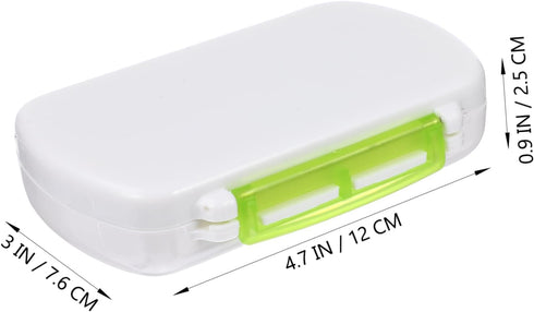 ORFOFE Mypillypal Monthly Pill Organizer Dispenser Organizer Weekly Daily Travel Portable Holder Green Hygienic Plastic