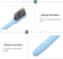 Pack 12 Wheat Straw Handle Toothbrush of with Soft Charcoal Bristles Ergonomic Manual Toothbrushes Portable for Travel