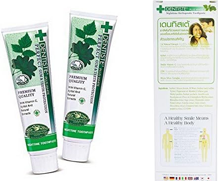 Dentiste Plus White Vitamin C & Xyitol Gum Toothpaste, Made in Thailand, 2x100 G