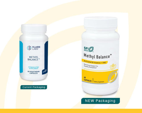 Klaire Labs Methyl Balance SFI Health - Bioactive Vitamin B & Methyl Folate Supplement with TMG, B2, B12 & B6 (60