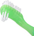 5pcs Denture Brush Set - Brushes Double Bristle Head for Denture Care (Green)