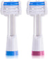 Triple Bristle Replacement Brush Head Refills, 2 Pack, Compatible with Triple Bristle Sonic Toothbrush, Color Changing