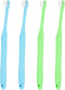 End Tuft Toothbrush, 4PCS Nylon Soft Bristle Tiny Tooth Brush for Hard to Reach Areas Dental Cleaning for Adults