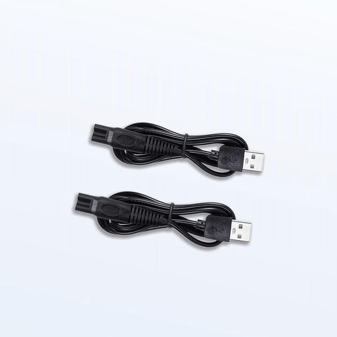 USB-A Charging Cable for Philips Norelco MG5910/49 MG7910/49 MG9510/60 MG9520/50 QP2724/90 Trimmer, 2 Pcs