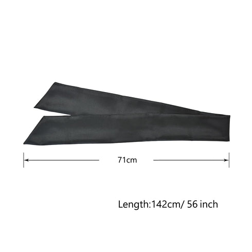 Wig Grip Band Soft Satin Scarf Fashion Headbands for Lace Frontal Wigs, Makeup, Sports, Yoga, Facial (1 Pcs, Black)