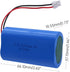 3.7V Lithium Batteries 5200mAh Rechargeable Battery Pack, Lithium Ion Batteries with XH2.54mm Connector for DIY