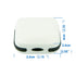Hard Small Hearing Aid Case, Splashproof with Cushioned Interior for 2 Hearing Aids, ITE, RIC, CIC