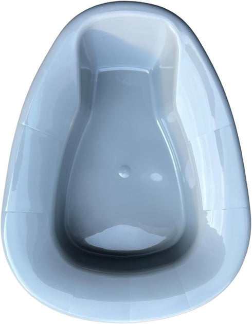 Comfort Axis Heavy-Duty Plastic Stackable Bedpan, Grey