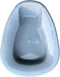 Comfort Axis Heavy-Duty Plastic Stackable Bedpan, Grey