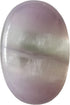 Purple Fluorite Oval Palm Pocket Healing Crystal, Massage Spa Energy Stone for Therapy Geometry Chakra Balancing