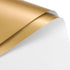 MECCANIXITY 10 Pcs Double Sided Color Flower Wrapping Paper, White+Gold for Florist Bouquet Supplies