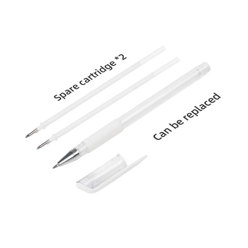 Eyebrow Microblading Marker Pen, Skin Marker for Permanent Makeup Position Mapping (White)
