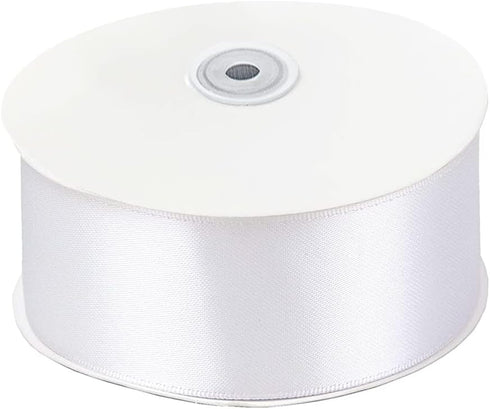 LIUYAXI White Double Face Satin Ribbon 2" X 50 Yards, Ribbons Perfect for Crafts, Gift Wrapping, Bow Making and More by LIUYAXI
