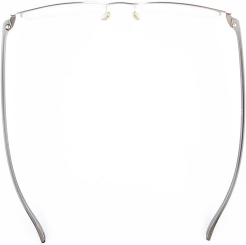 Eyekepper 3 Pairs Metal Half-rim Reading Glasses for Men Silver Frame +1.25