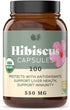 Complete Natural Products Organic Hibiscus Capsules, 100 Count, 550mg, Antioxidant & Herbal