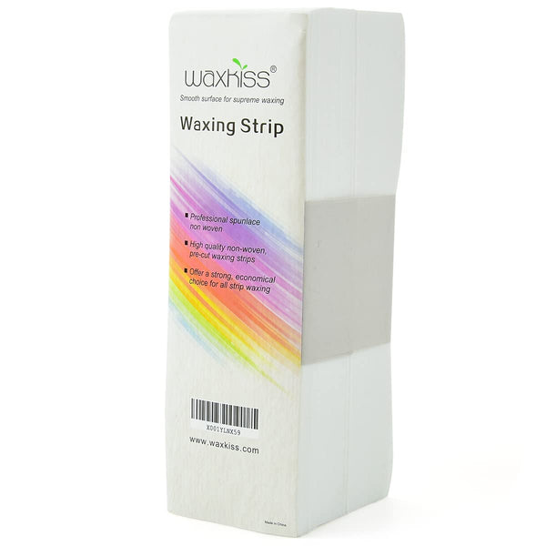Waxkiss Beauty Non Woven Body and Facial Wax Strips - Large 2.7×7.9 Hair Removal 200Pcs Epilating Strips