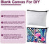 Xuniea 12 Pcs Cosmetic Bags Sublimation Blanks, DIY Heat Transfer Makeup Bags, Iron on Zipper Toiletry Pouch (White)