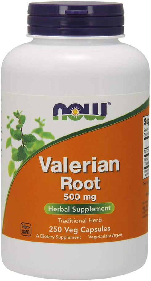 NOW Supplements Valerian Root 500 mg, Herbal Supplement, 250 Veg Capsules