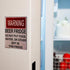Warning Beer Fridge Sign Stickers, Funny Refrigerator Stickers DO NOT Put Food, Water, OR Other Shit in This Kitchen