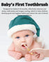 FOKiiBO Baby Silicone Toothbrush Set, Includes Toothbrush + Tongue Brush + Finger Toothbrush + Cup for Training, 0-18M