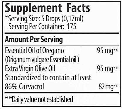 Zane Hellas 50% Oregano Oil - Greek Essential Oil, 1 fl. oz.- 30ml, 86% Min Carvacrol
