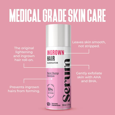 Razor Bump Stopper with Dark Spot Remover, Salicylic Acid Treatment for Ingrown Hairs & Razor Bumps