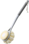 Shower Body Brush with Soft Bristles and Pumpkin Loofah, 14” Long Handle Back Scrubber for Skin Exfoliating Bath