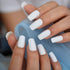 Medium Size Fake Nails - Square Squoval Shape, Predesigned Press on Nail (Matte White)
