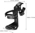 Ipetboom 2pcs Universal Cup Holder for Wheelchair and Stroller, Rolling Cart Accessories with Bottle Cage, Bike Drink