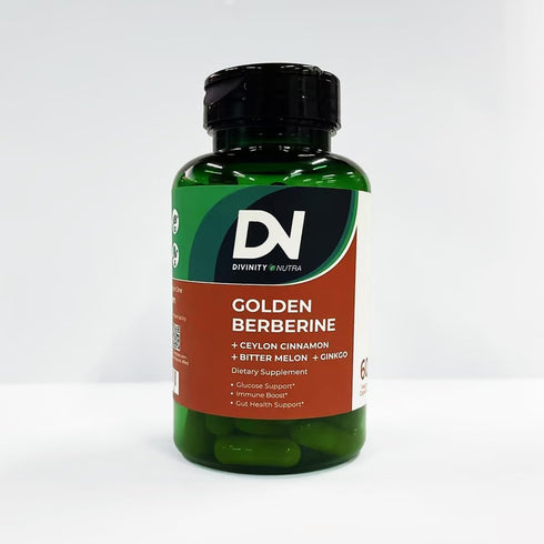 4-in-1 Berberine Supplement 1500mg,Glucose Support,Ceylon Cinnamon Bitter Melon Ginkgo, Boosts Immunity, Gut & Heart Health, 60 Capsules, High Potency 10X Strength for Metabolism Support with 5500mg