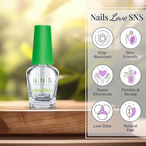 SNS Base Coat Nail Polish for Nail Dip Powder, Gel Base, Long-Lasting & Fast-Drying, 0.5 Oz