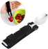 Adaptive Spoon with Universal Adjustable Hand Cuff Utensil Holder, Daily Living Aid for Elderly & Disabilities