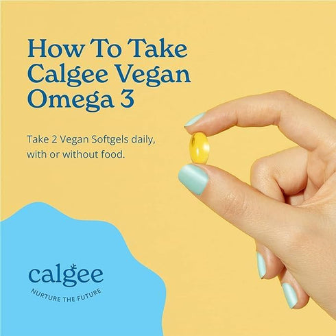 Vegan Omega-3: 450mg DHA & EPA - Plant-Based Algae Oil for Brain, Heart, & Joint Health - 60 Ct