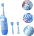 SECFOU Sonic Electric Toothbrush with Soft Bristles Ergonomic Toothbrush for Ages Cartoon with Replacement Heads USB