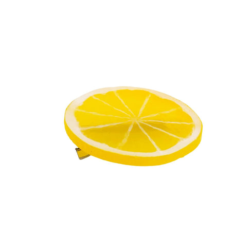 Simulation Lemon Hair Clips for Women Girls, Bangs Side Duckbill Hairpins Accessories